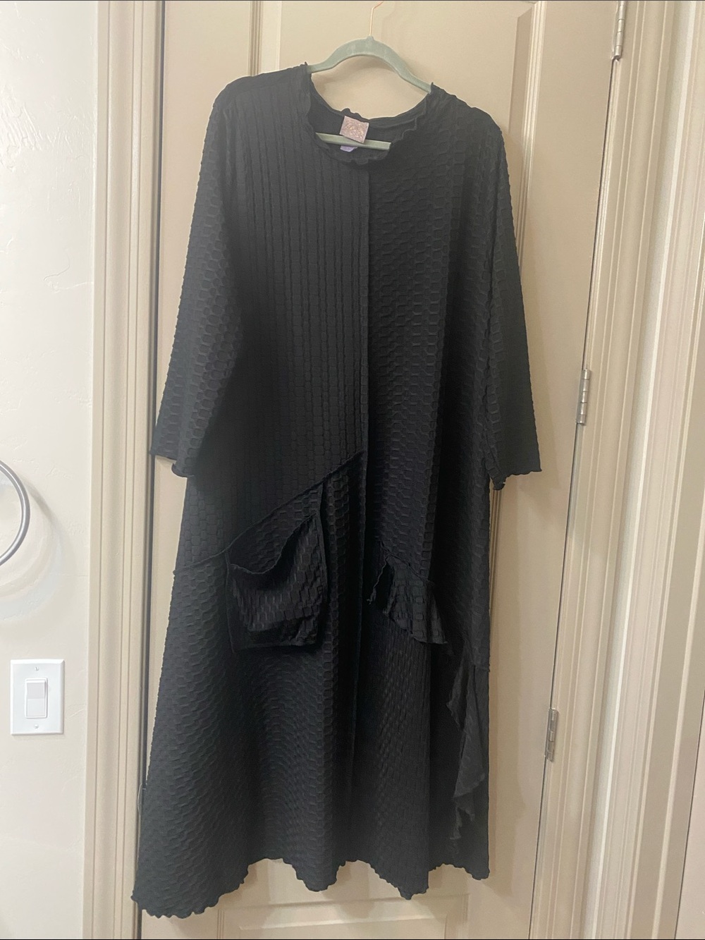 Textured Black dress